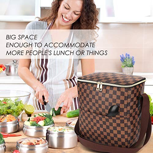 Lunch Bags-Checked Pattern