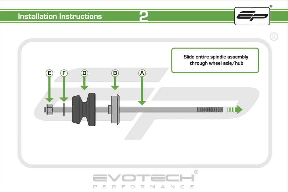 Evotech Performance Paddock Stand Bobbins - Yamaha XSR700 XTribute (2018+)