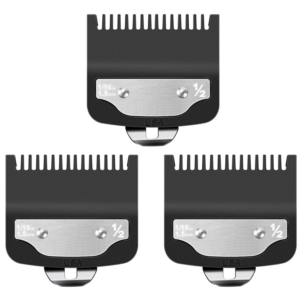 Replacement for Wahl Clipper Guards Set, Compatible with 1/2 Black