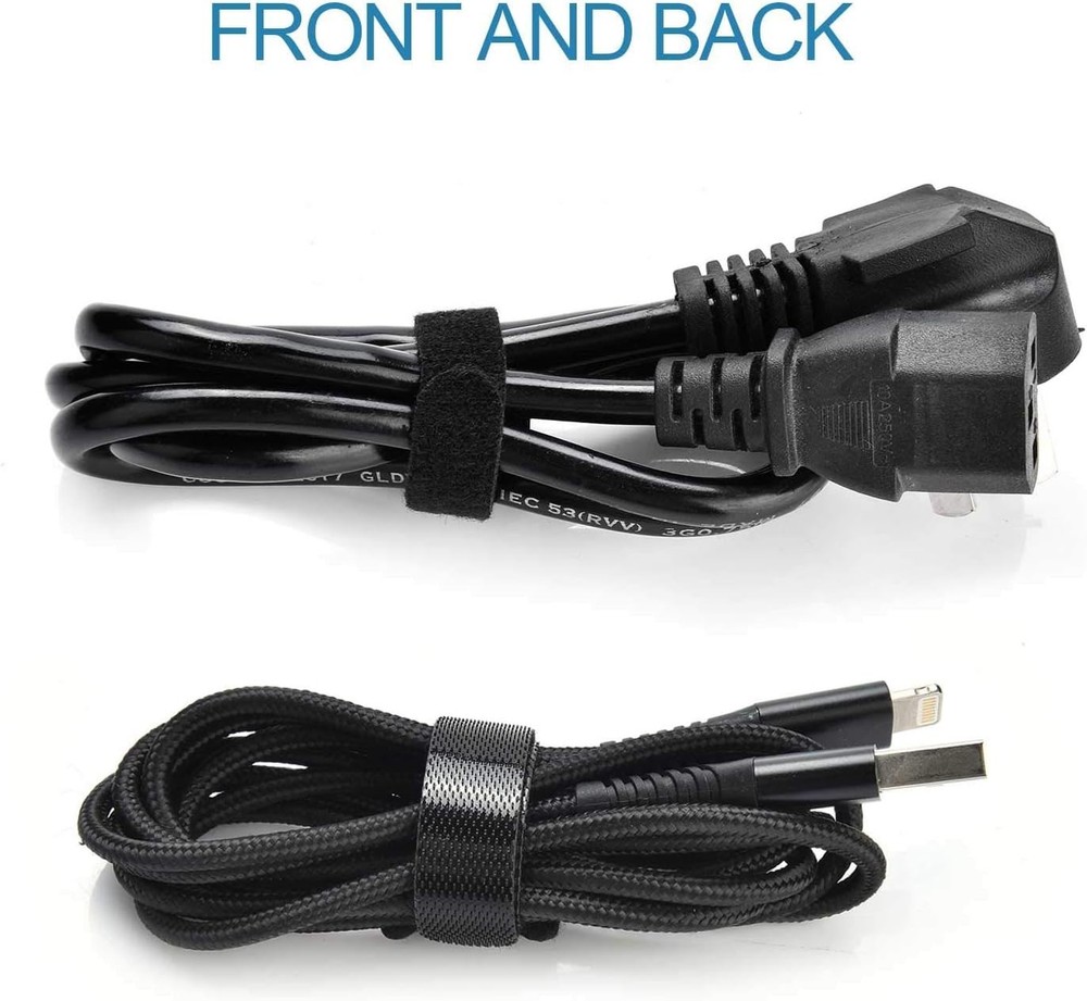 Durable 60PCS Hook & Loop Cable Ties – Reusable Microfiber Organizers in Black