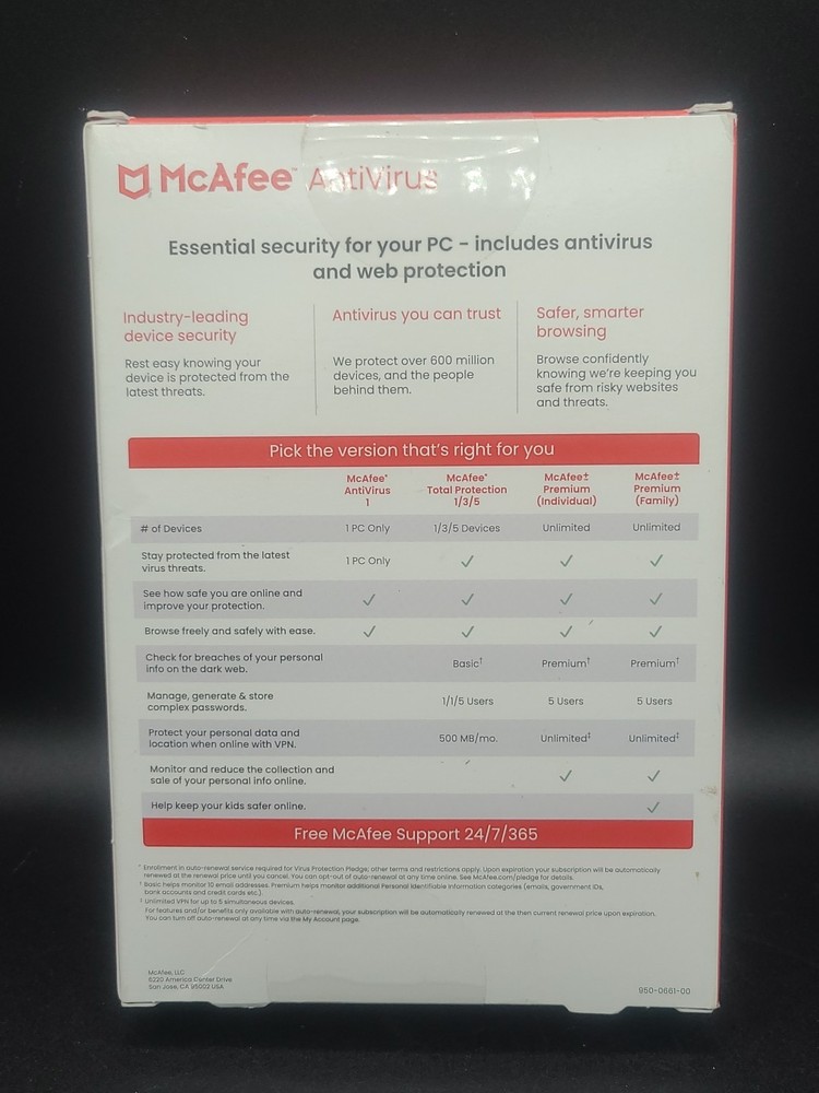 McAfee AntiVirus Protection 2022 | Internet Security Software | Download | PC
