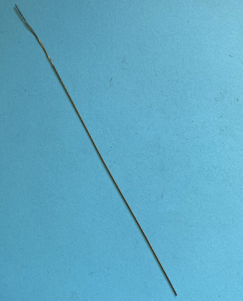 *NOS* 37-318-BRASS TWISTED THREADING WIRE-FOR SEWING MACHINE*