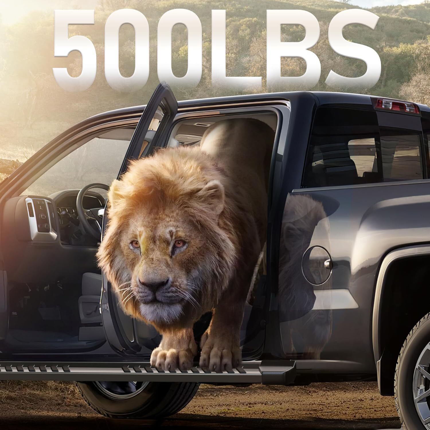 Fit 2017-2024 FORD F250 F350 F450 Superduty Crew Cab Running Board Bar Side Step