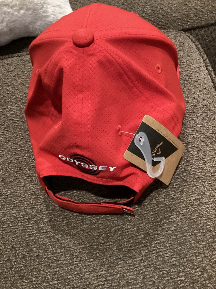Callaway Golf Odyssey Putters Adjustable Hat New $35 Tag Red