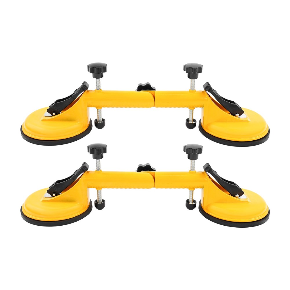 2PCS Granite Seam Setter 90-270?? Adjustable Vacuum Suction Cups Tool Black