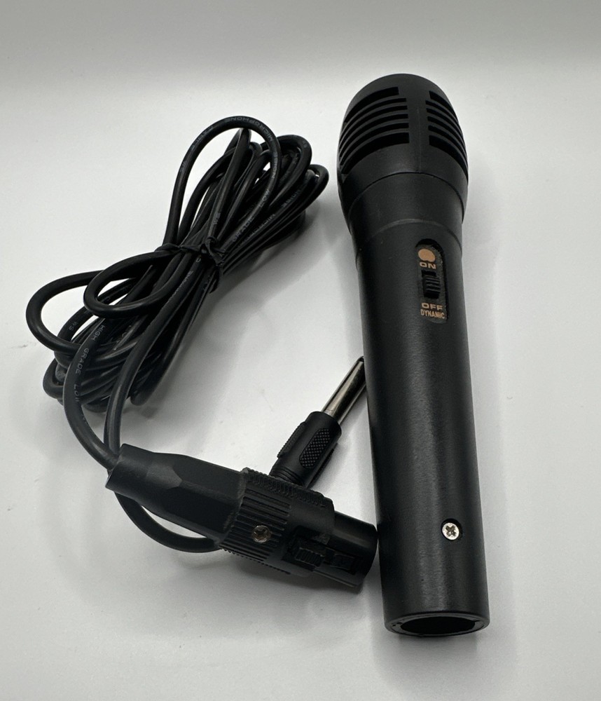 QFX M‑210 Wired Dynamic Microphone Unidirectional with 8ft Cable – Tested