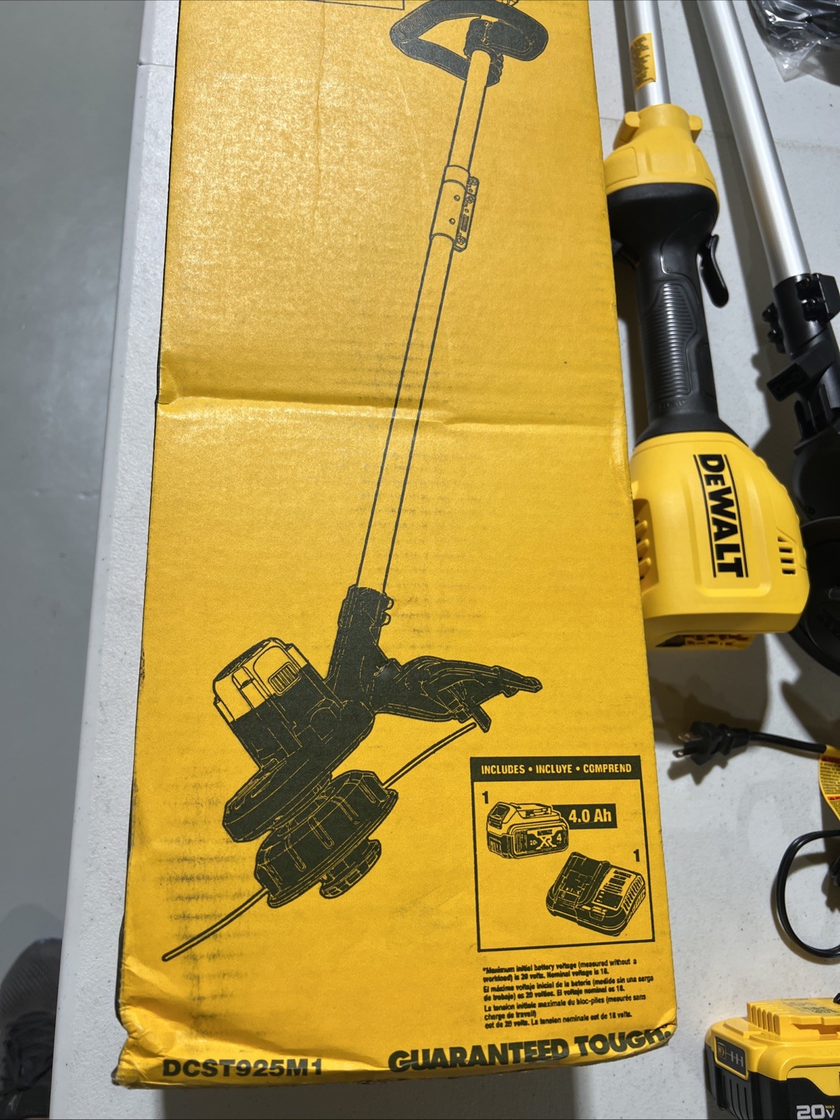 Dewalt DCST925M1 20V Max Brushed String Trimmer Kit Battery & Charger Included