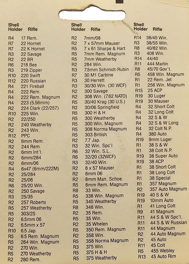 Lee Precision, Inc. Universal Shell Holder for Reloading Press