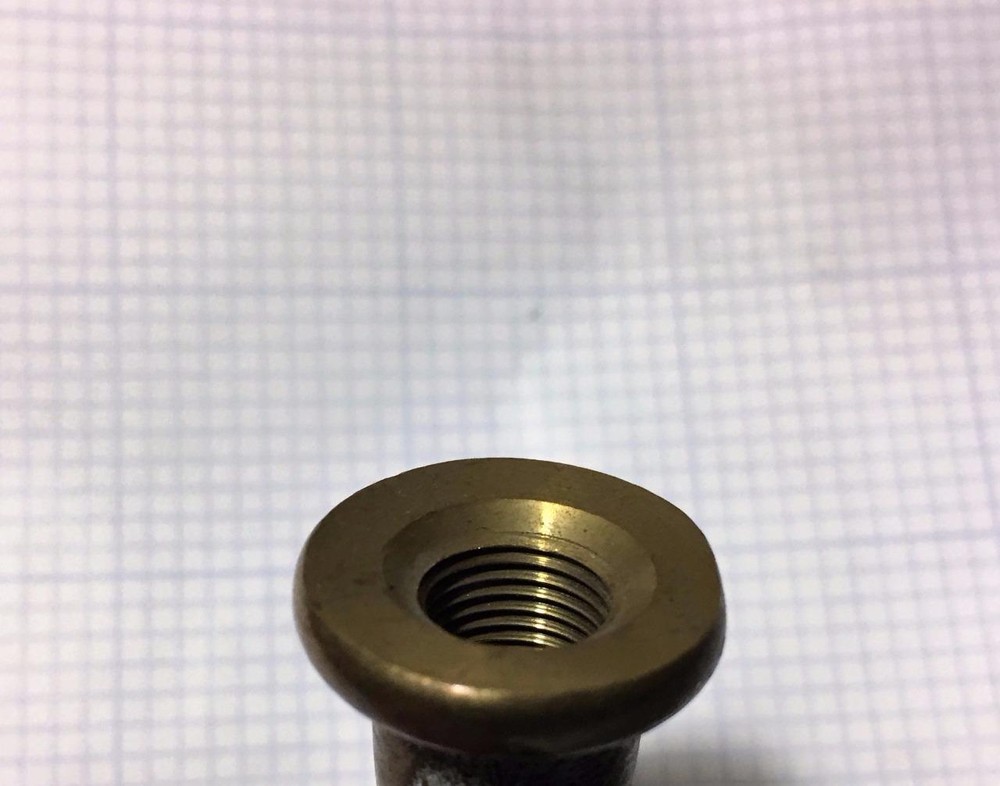 Solid Brass Loop Hook Circle Lamp Finial 2 9/16" H with wire way SHIPPING INCL