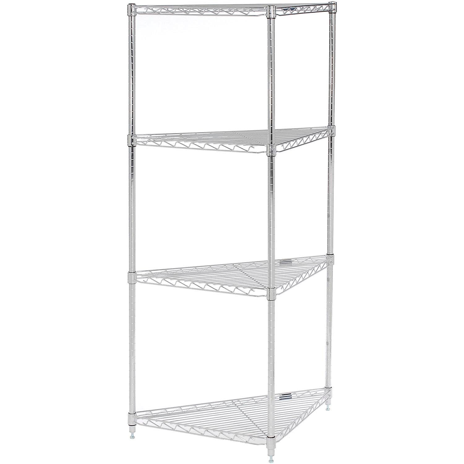 Global Industrial Nexel Corner Wire Shelving 24"W x 18"D x 74"H