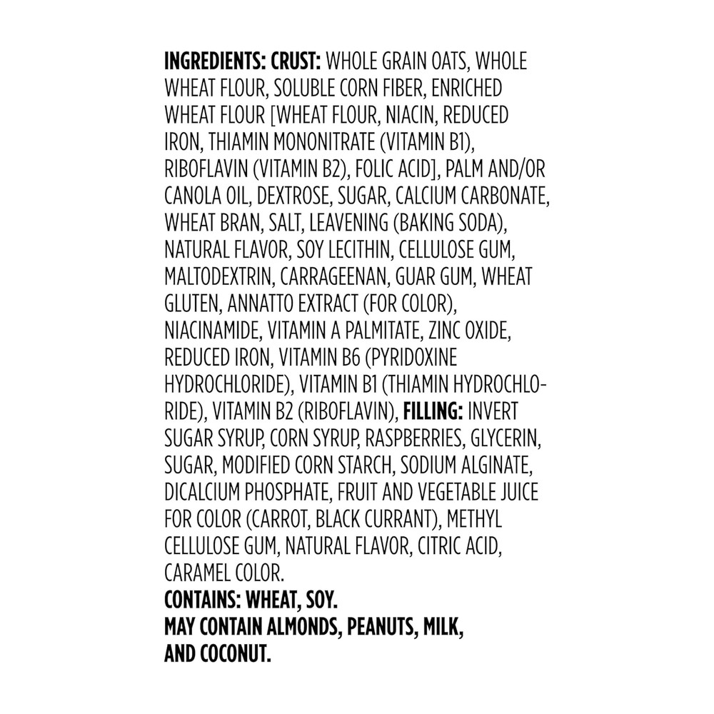 , Fruit & Grain Cereal Bars, Raspberry, 1.3 Oz, 8 Ct