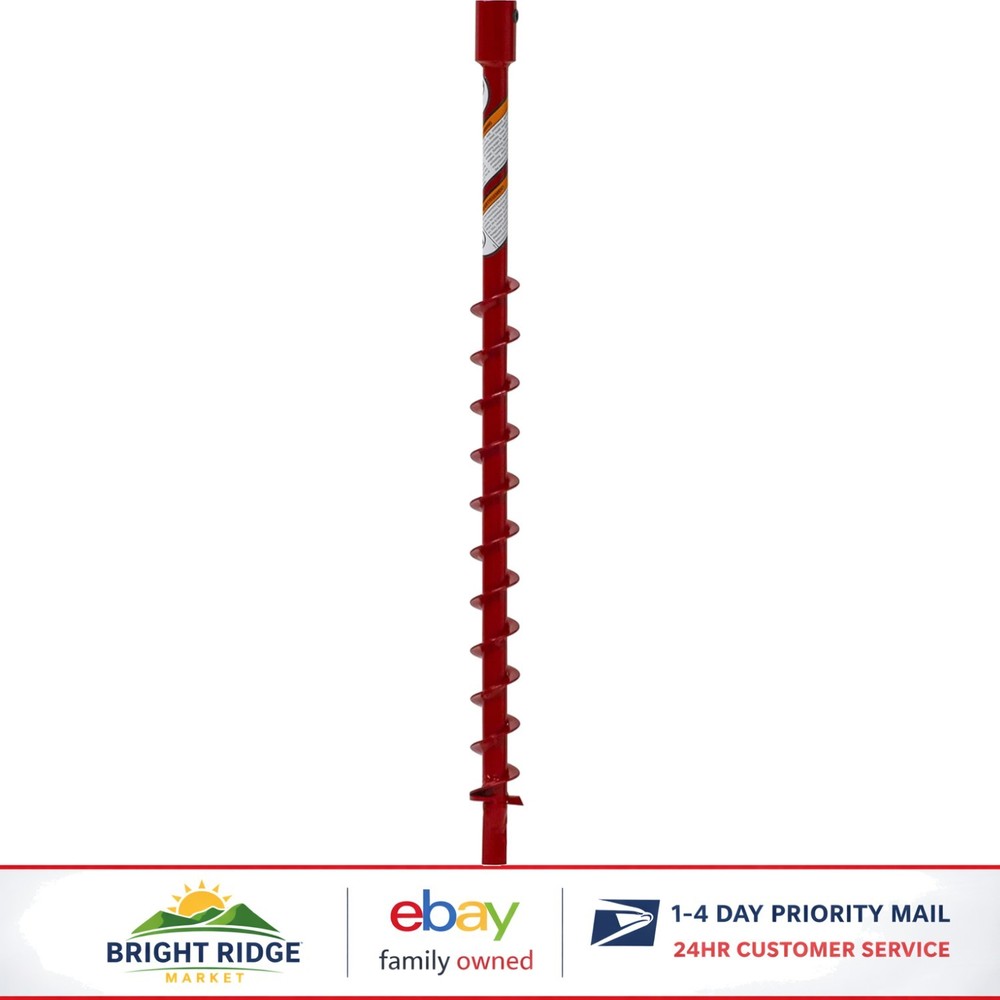 Replaceable Blade Earth Auger, 36-Inch Length with Fishtail Point for Efficiency
