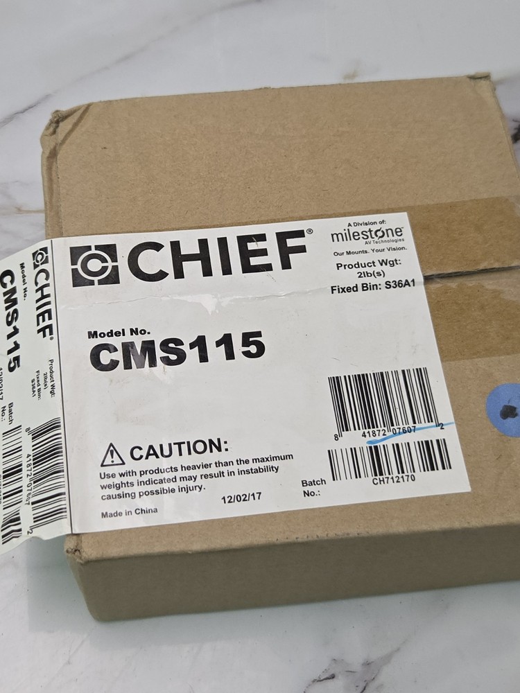 Chief CMS115 CMS 115 6" (152mm) Low-Profile Speed-Connect Ceiling Plate