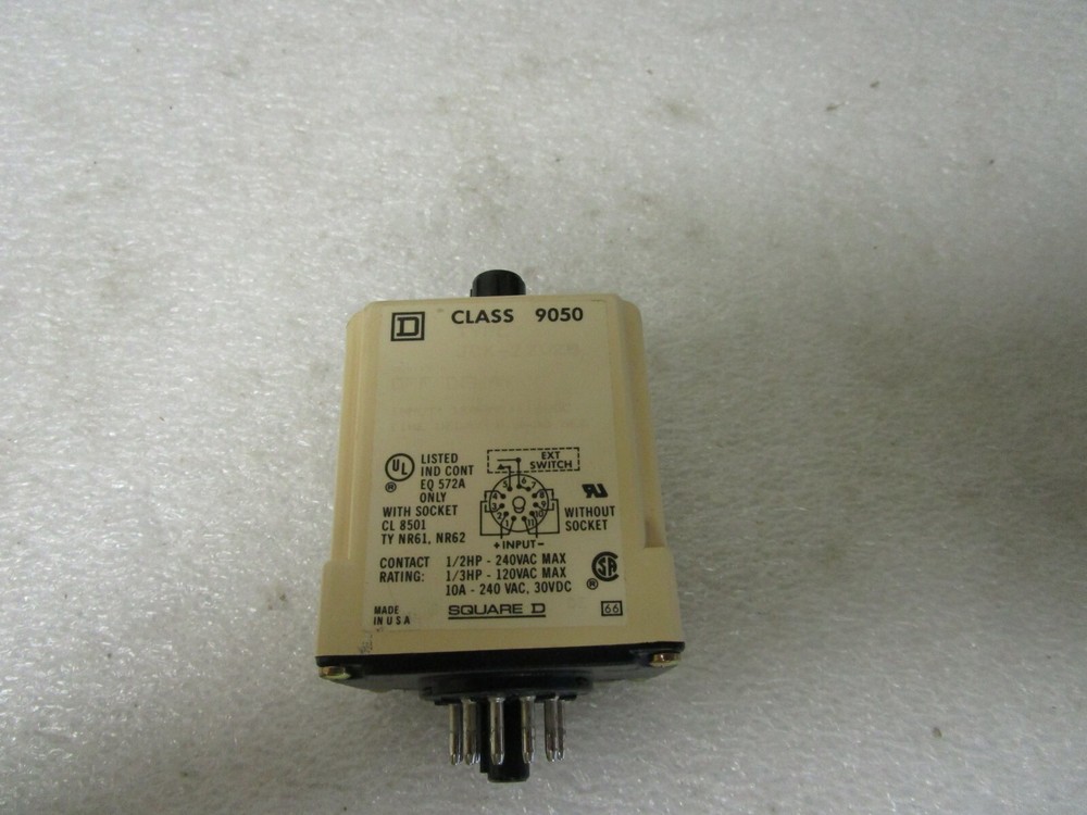 Square D Plug in Timer Delay Class 9050 JCK-22U20