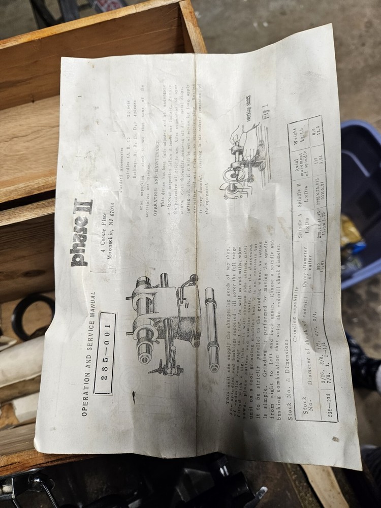 Phase 2 End Mill Cutter Sharpener Stock# 235-001