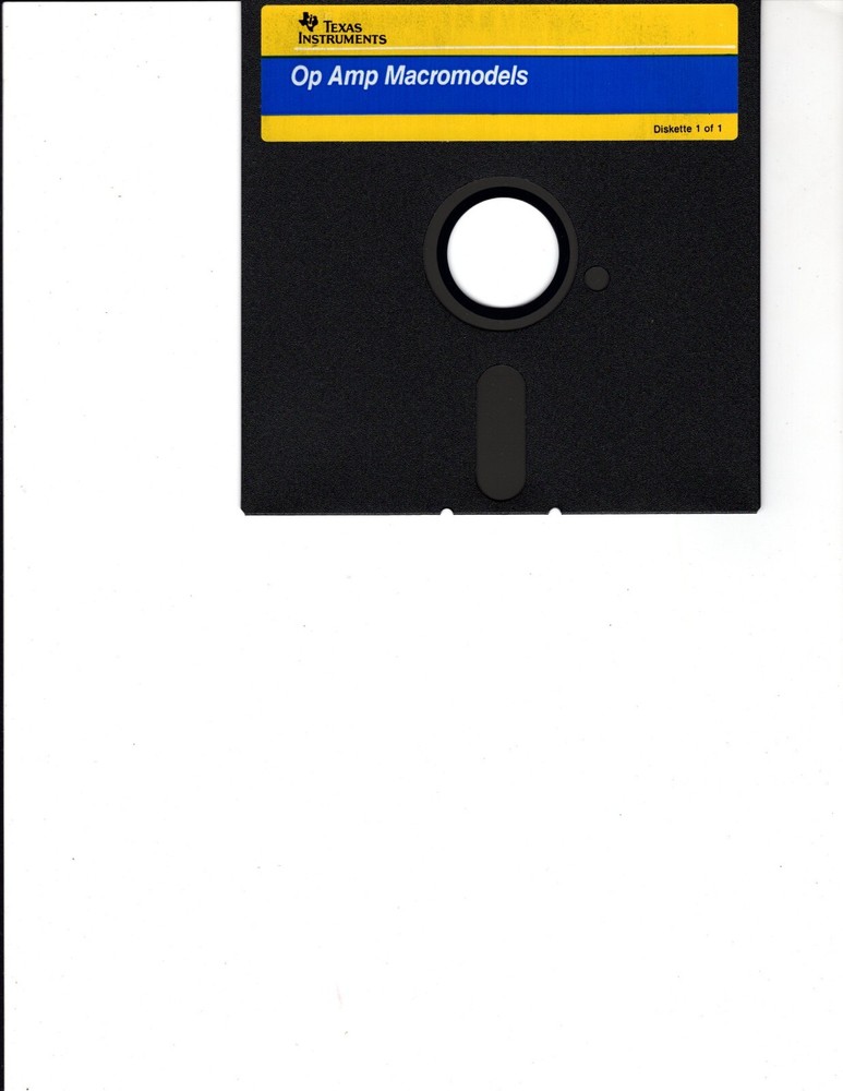 Texas Instruments Operational Amplifier Macromodels Data Manual 1990