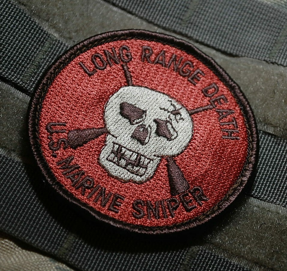 USMC JSOTF MARSOC RAIDERS RECON GHOST vêlkrö OD PATCH: Long Range Death Sniper