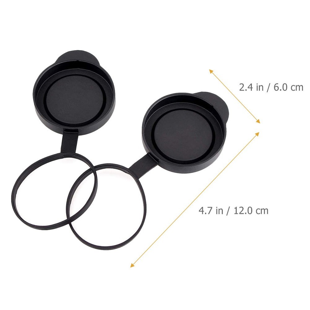 Binocular Lens Protective Rubber Caps Objective Covers for Optical Lens Guard
