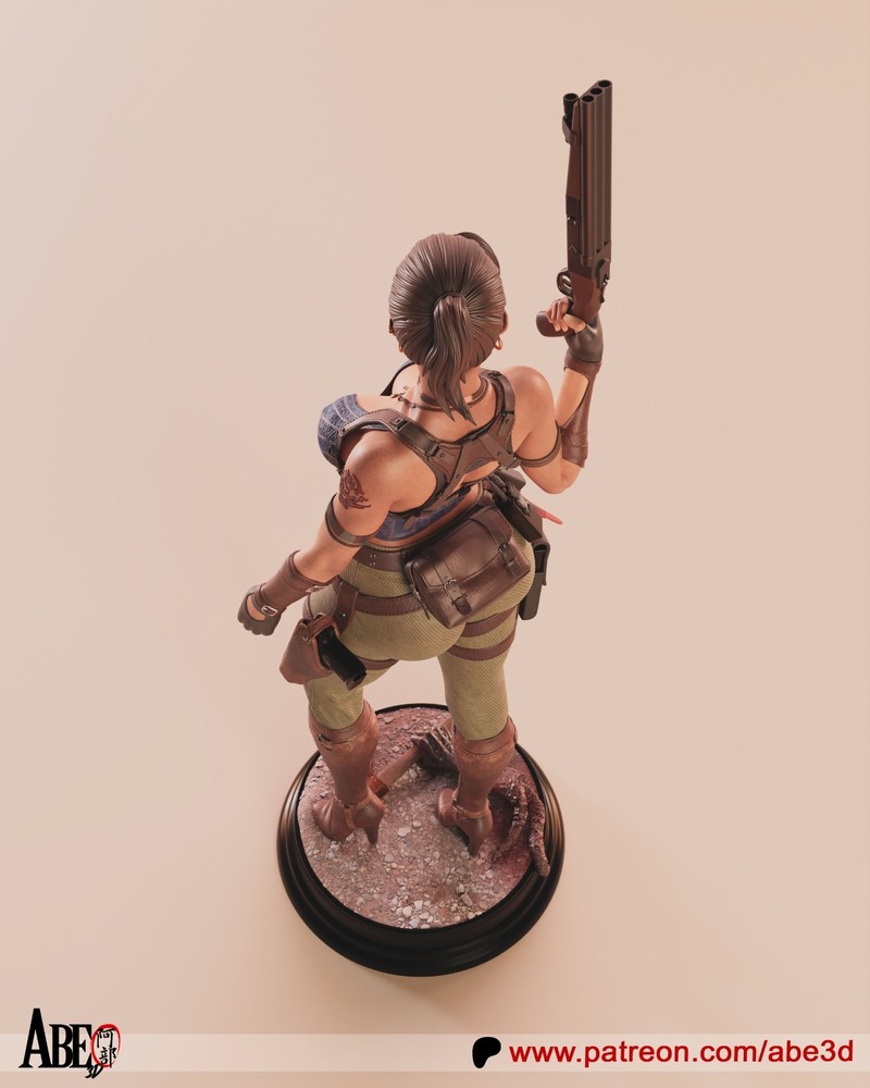 Sheva Alomar Statue 3D Printed kit Unpainted/Unassembled