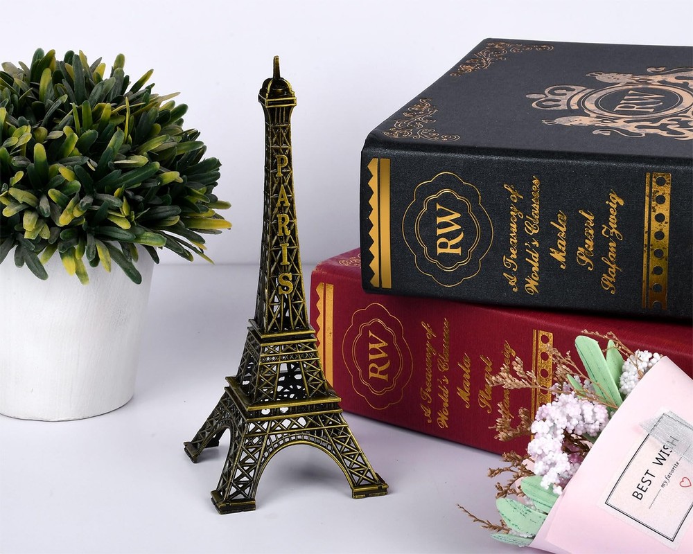 Eiffel Tower Model Eiffel Tower Metallic Statue Eiffel Tower Figurine for Sou...