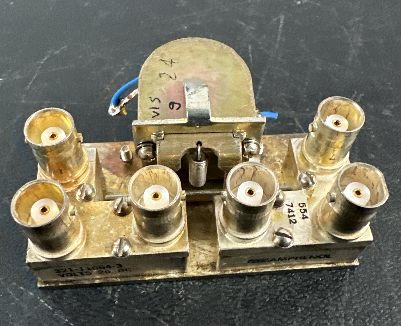 321-11064-3 Amphenol BNC DPDT Coaxial Relay 26VDC. RF 6PDT Relay