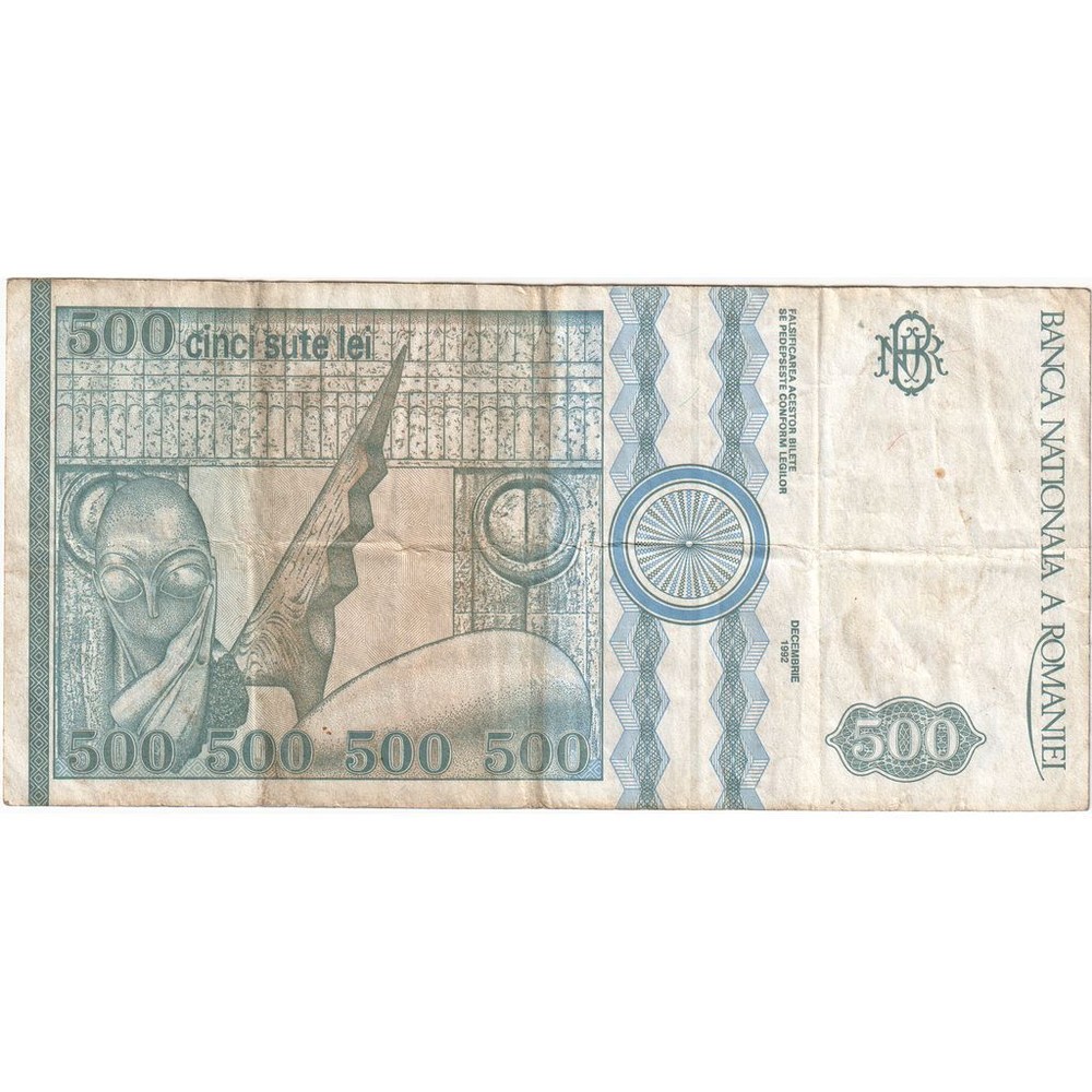 [#636779] Romania, 500 Lei, EF