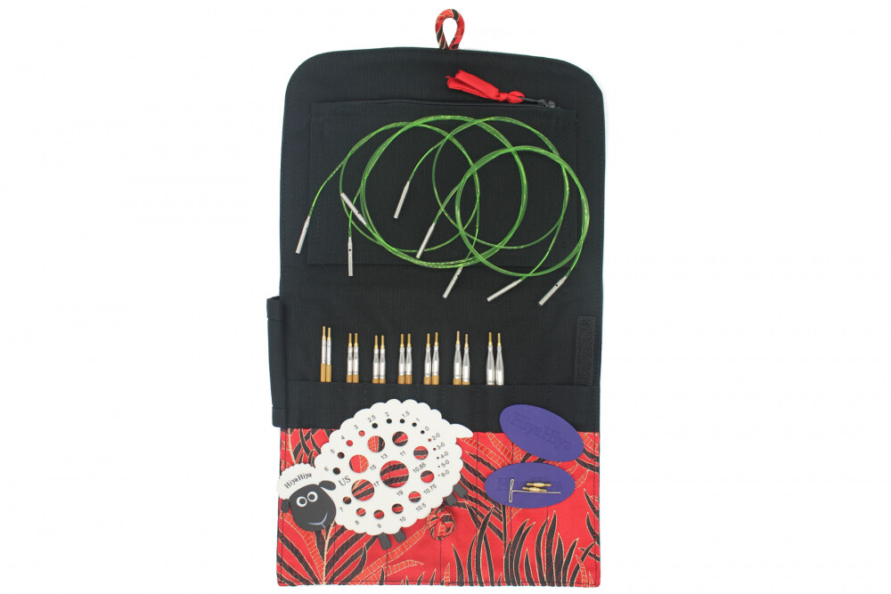 Hiya BAMBOO Standard Interchangeable knitting needle set, large, 5 "