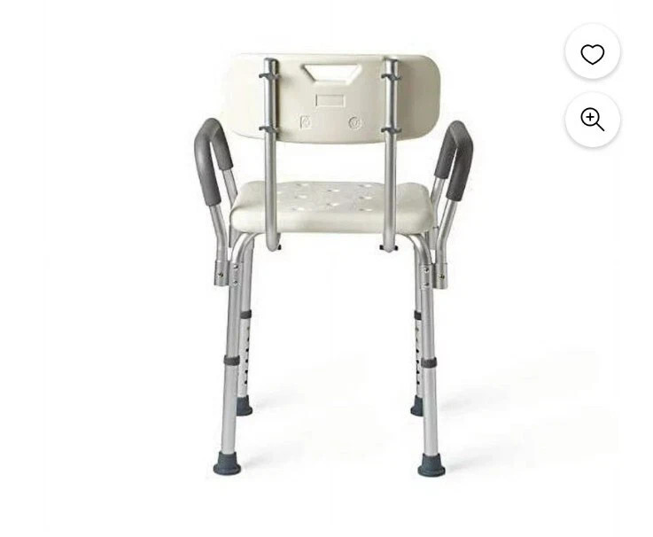 Guardian MDS89745RAH Shower/Bath Chair with Padded Armrests - 350lbs