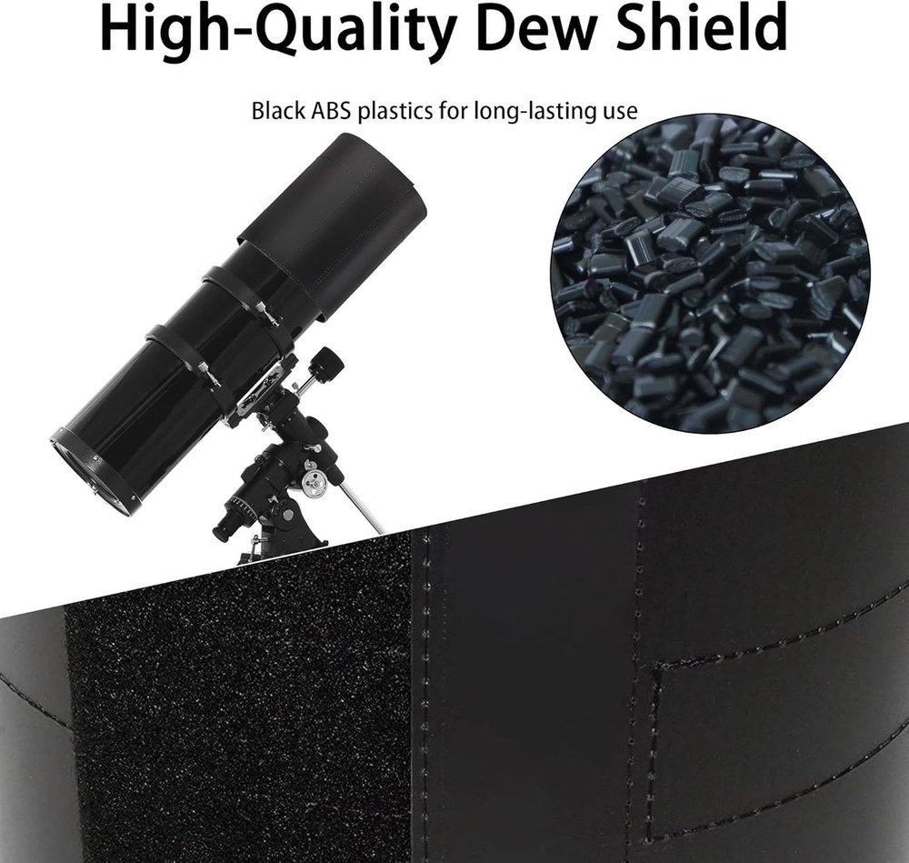 Flexible Dew Shield for Telescopes 148-167mm - Optimal Night Viewing