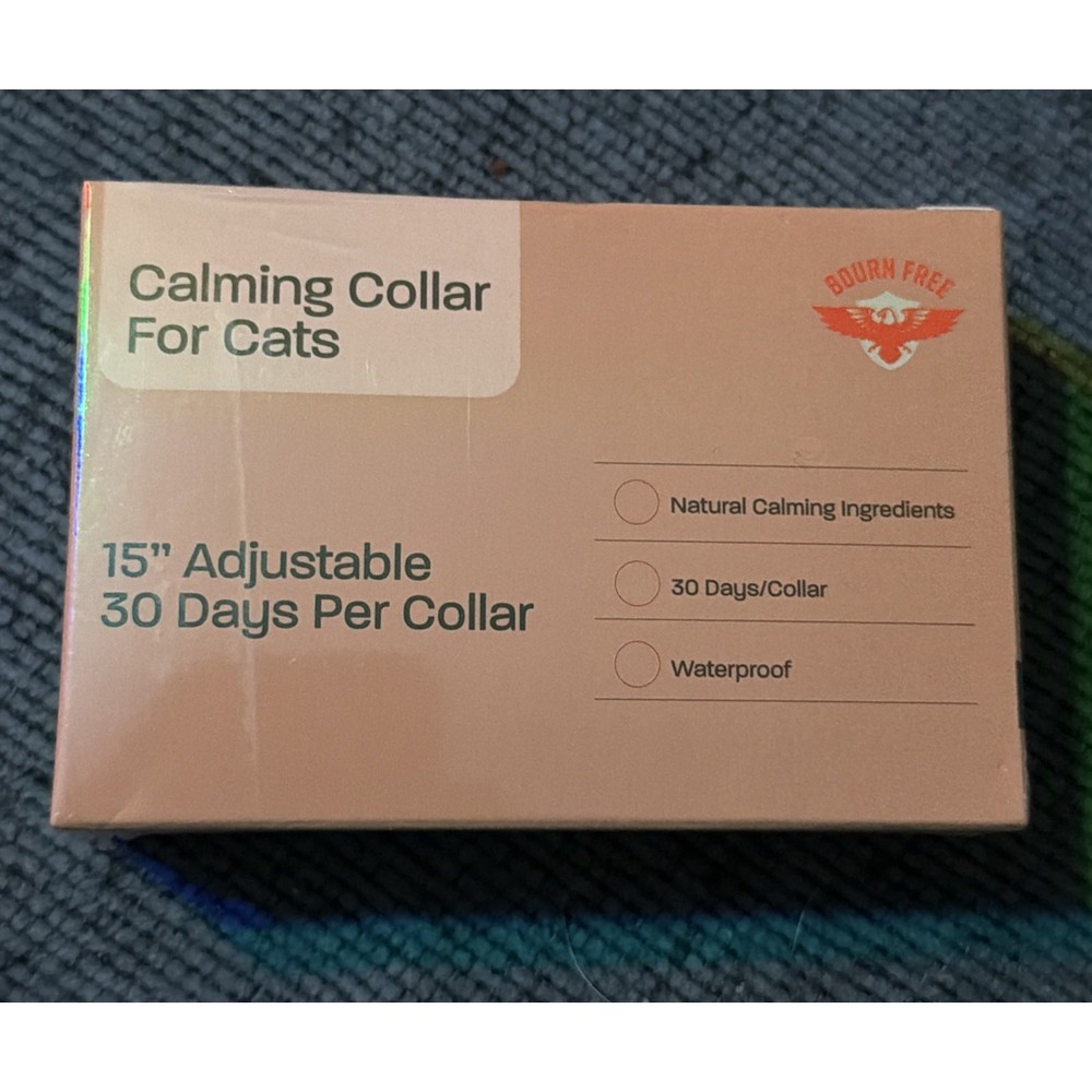 BOURN FREE 3NT 2 Pack Calming Collar for Cats - Cat Pheromone Collar