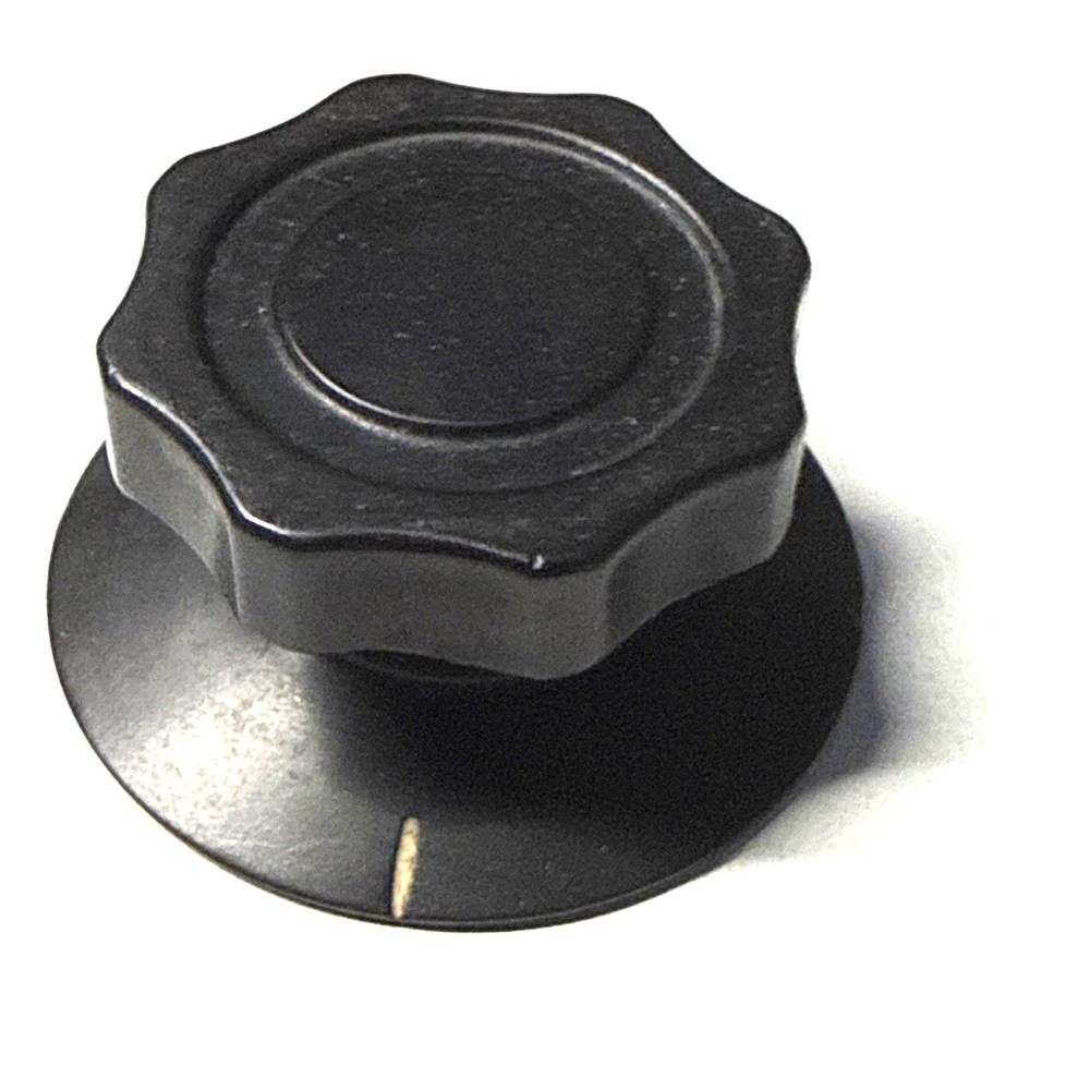 one black knob with skirt OD=44 mm