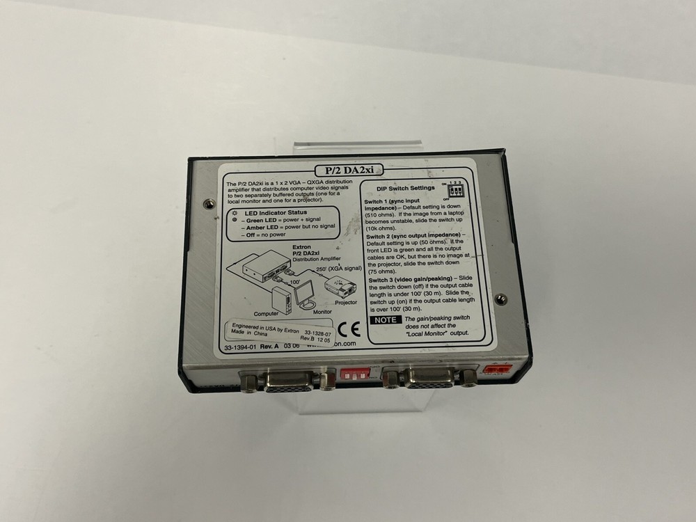 Extron Electronics P/2 DA2xi VGA Distribution Amplifier