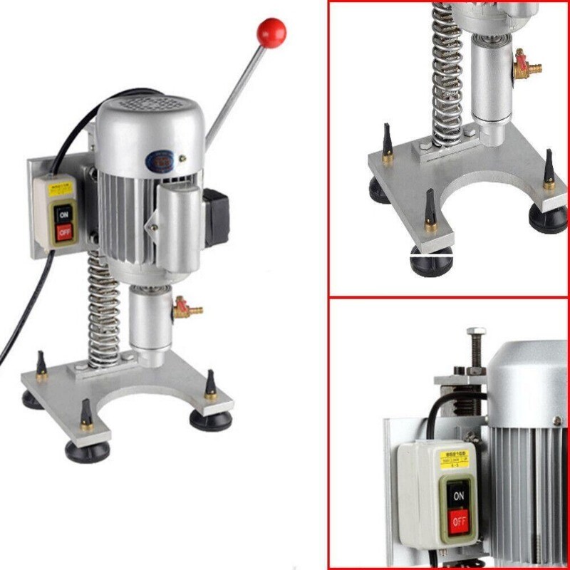 Small Double Column Drilling Machine Ceramic Stone Drilling and Opening Machine