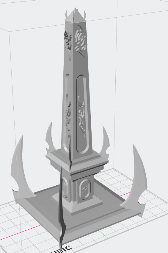 Eldar/Dark Eldar Monolith - Terrain For wargaming - 3D Printed