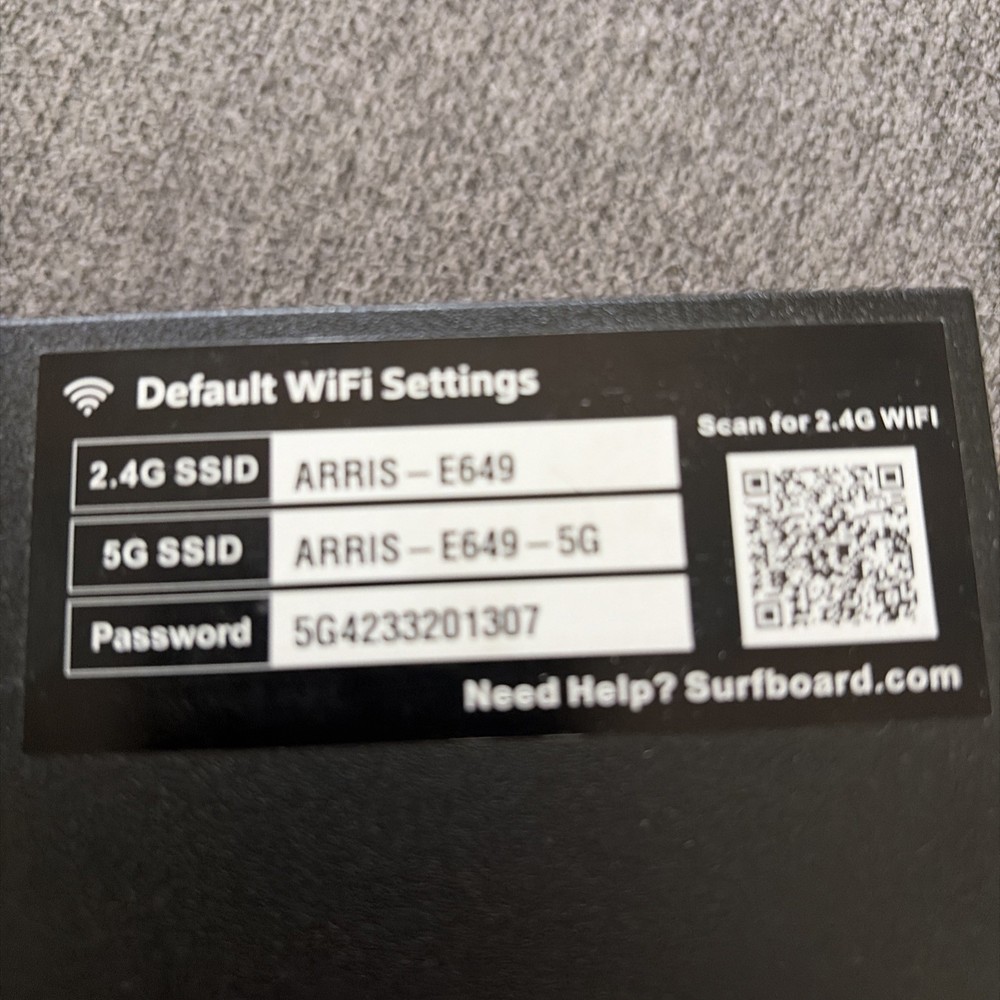 ARRIS ‎SBG7600AC2-RB Cable Modem Plus - Black