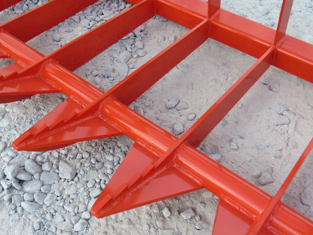 72" Root Grapple Bucket and 48" Long Pallet Forks Attachment Combo Quick Attach