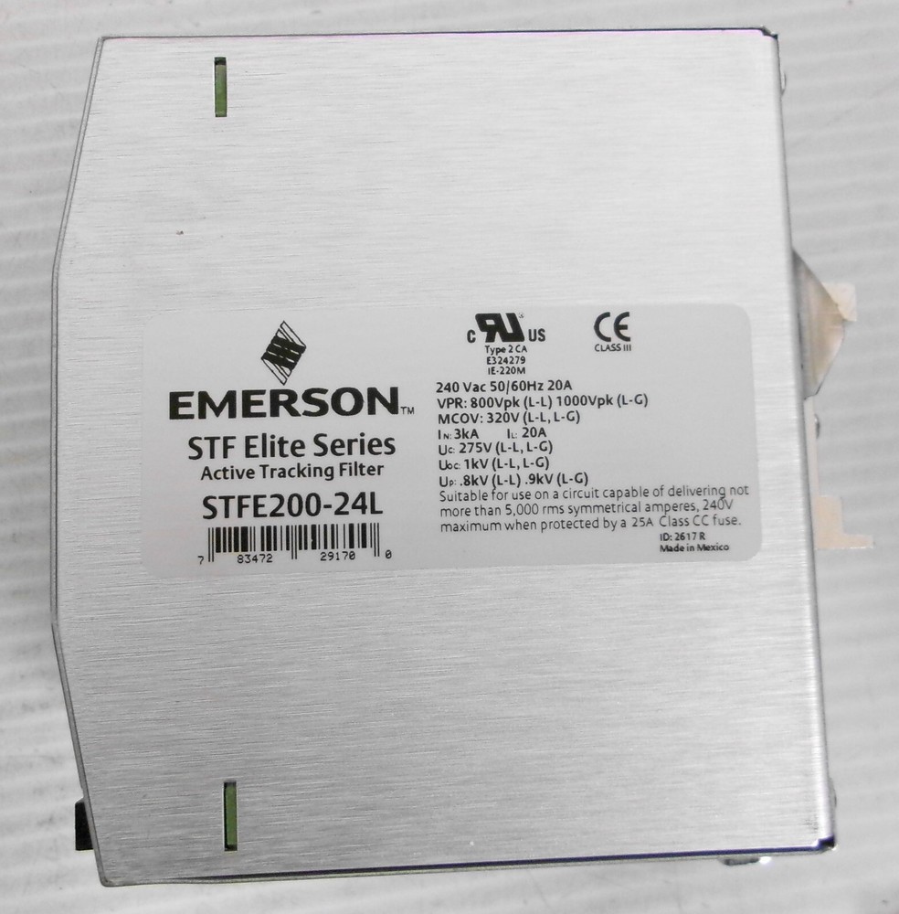 Emerson STFE200-24L Active Tracking Filter 20A 240VAC 1Phase