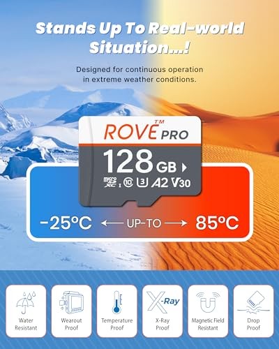 PRO Micro SD Card microSDXC Memory Card with Full-Size SD Adapter 128GB