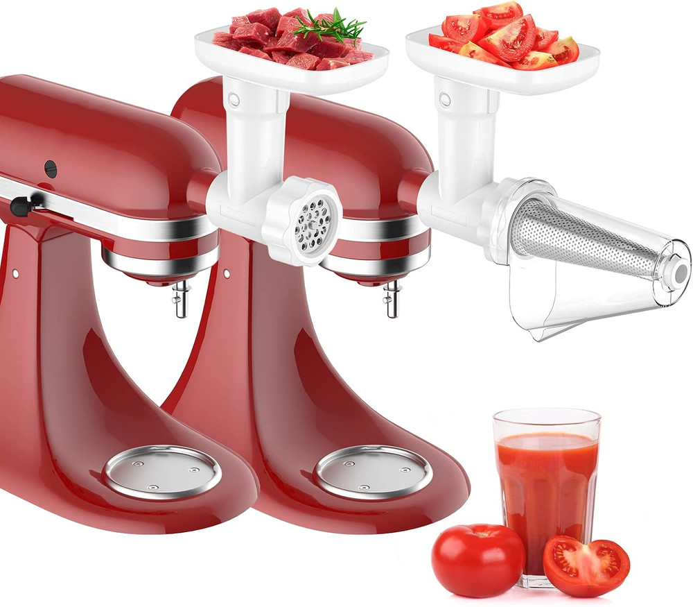 Fruit & Vegetable Strainer Attachment Set for Kitchenaid Stand Mixer, Includes F