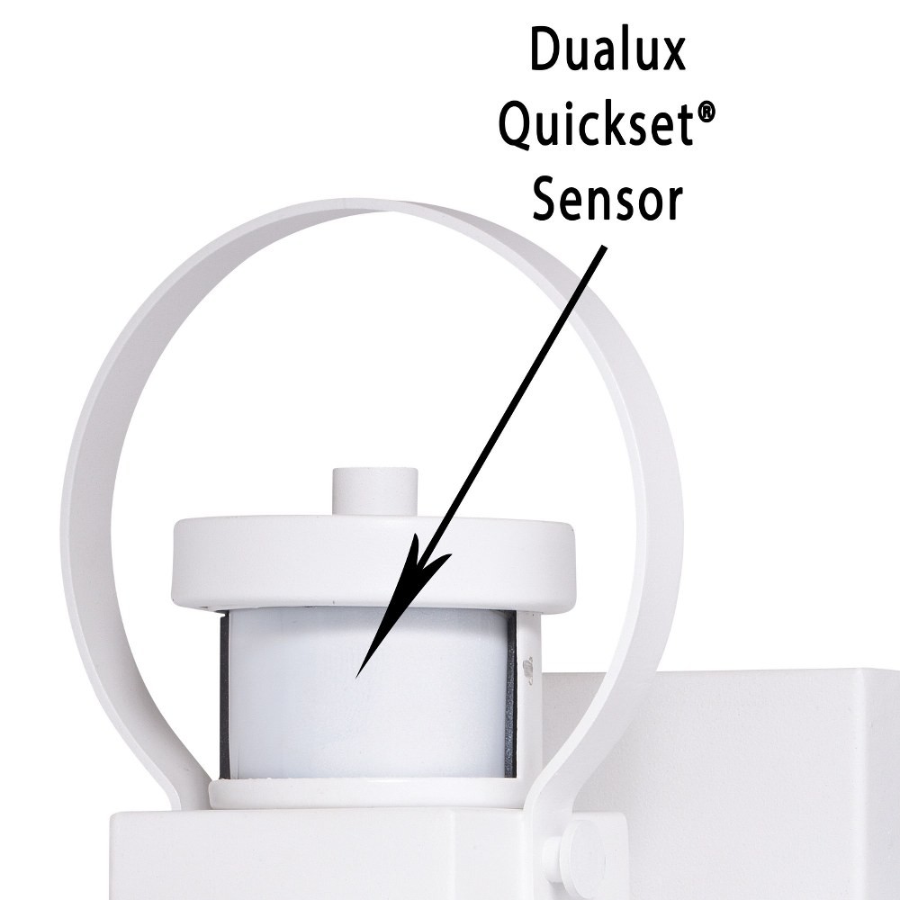 Medinah 1-Light Outdoor Motion Sensor in Transitional and Rectangular Style