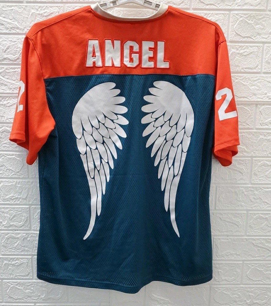 Pre Owned Renee' Rapp Jersey Snow Angel Aqua/Orange Size XL