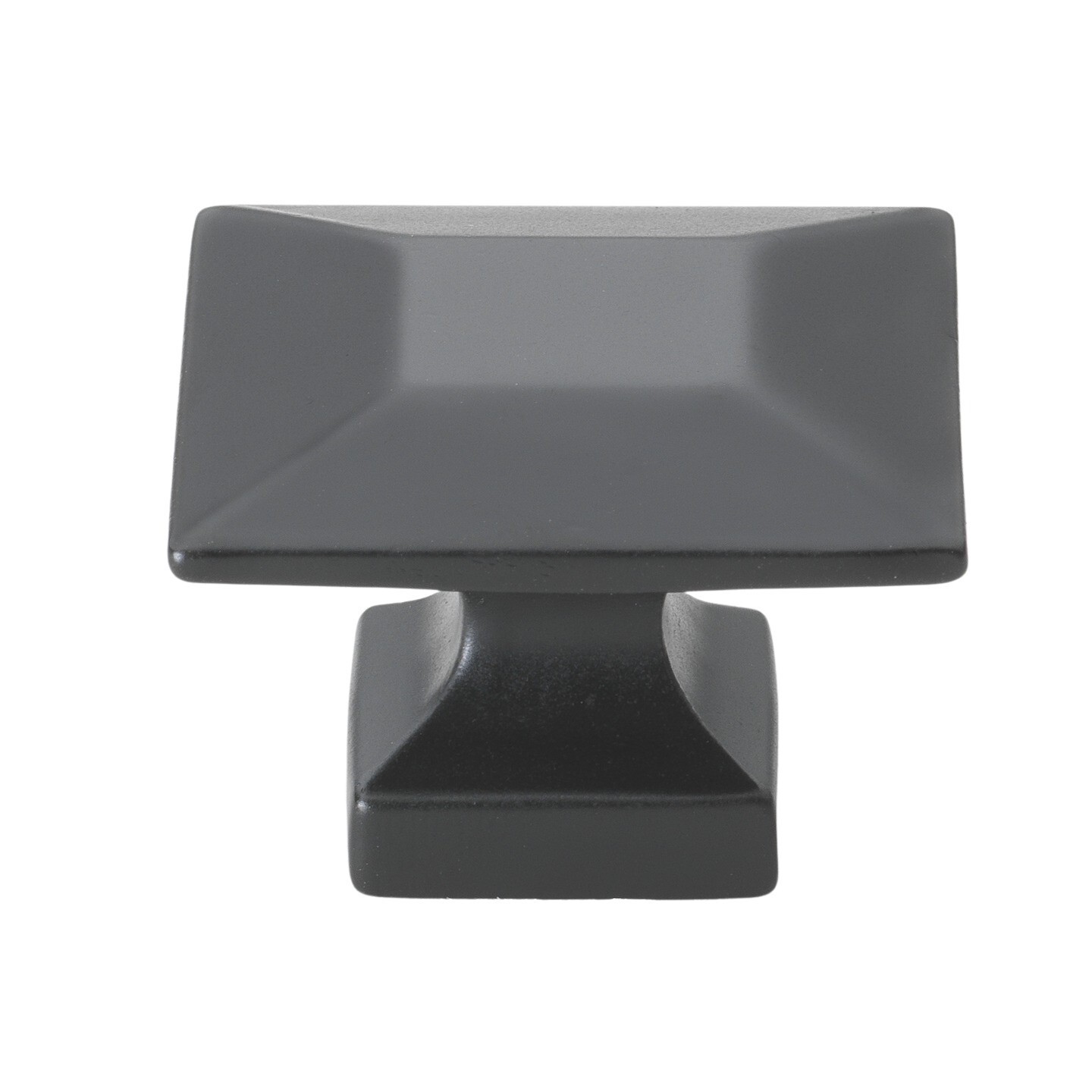 GlideRite 1-3/8" Square Kitchen Cabinet Drawer Knob Matte Black - 5101-MB-1