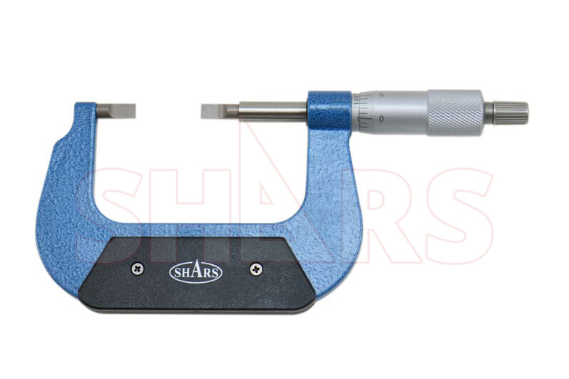 PRECISION 1 - 2 INCH BLADE OUTSIDE MICROMETER .0001" P}