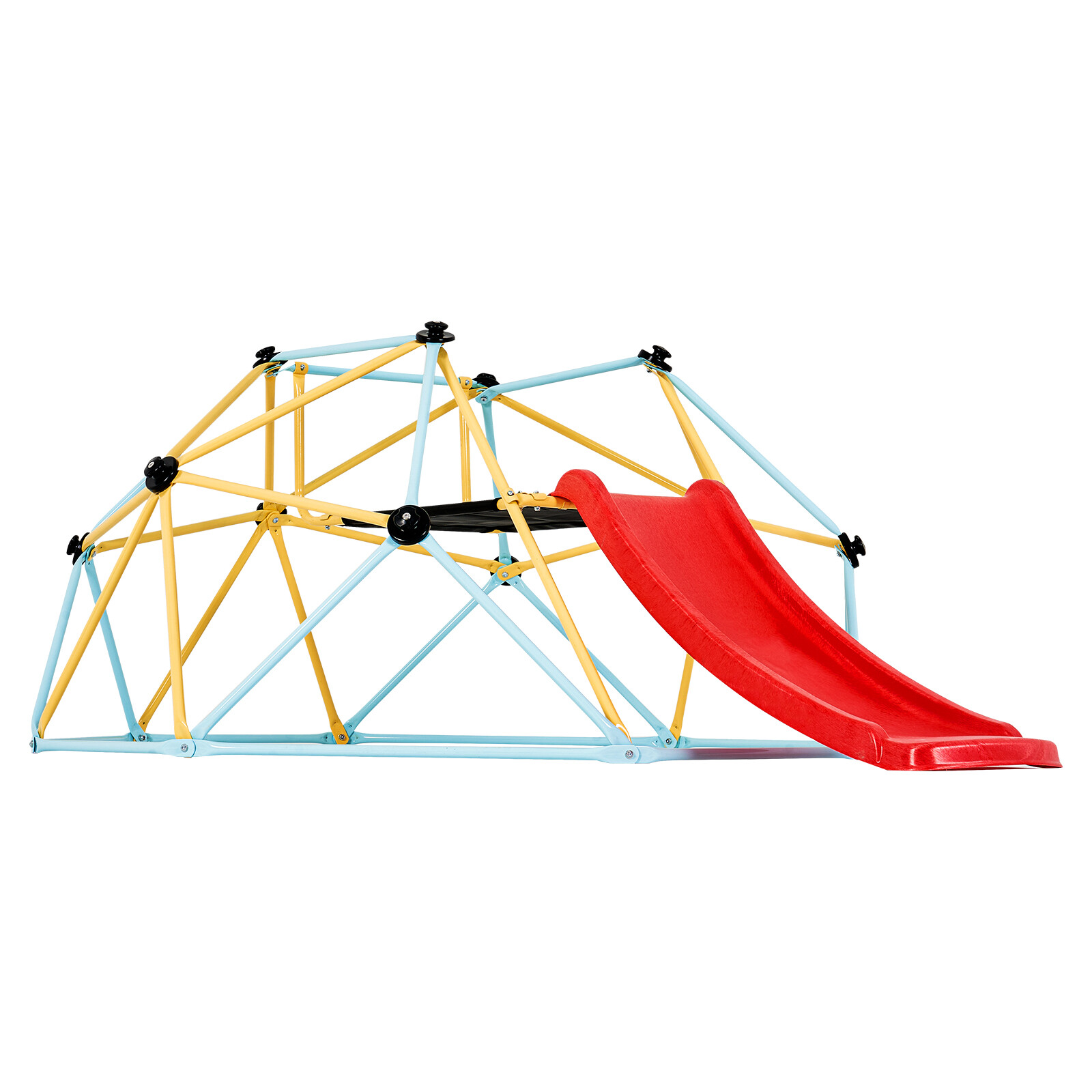VEVOR Climbing Dome 8FT Geometric Dome Climber with Slide Jungle Gym 3-9 Years