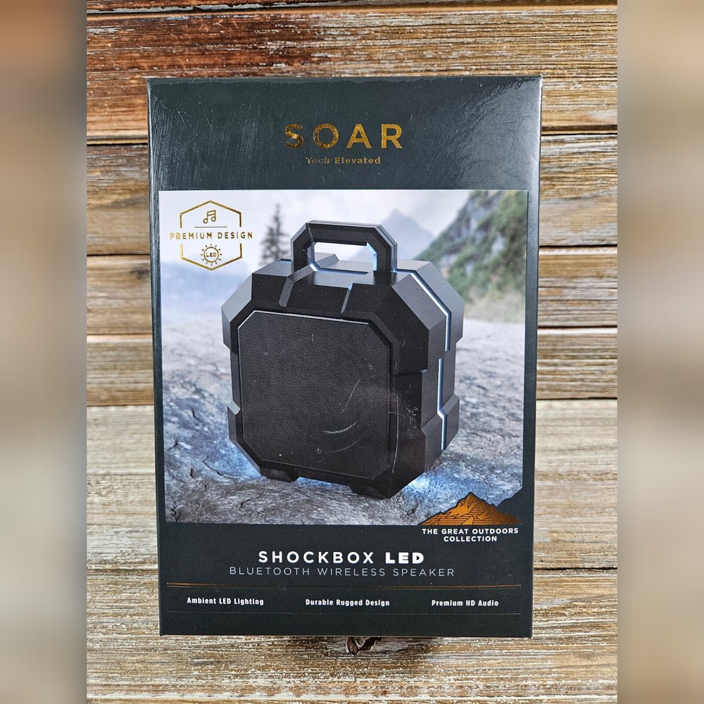 NEW Soar Shockbox Led Bluetooth Wireless Speaker NIB