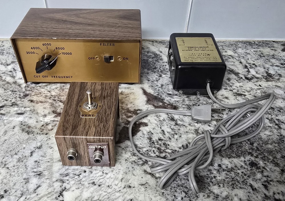 Vintage Analog Low-Pass Audio Cut Off Filter Box + 2 EXTRAS