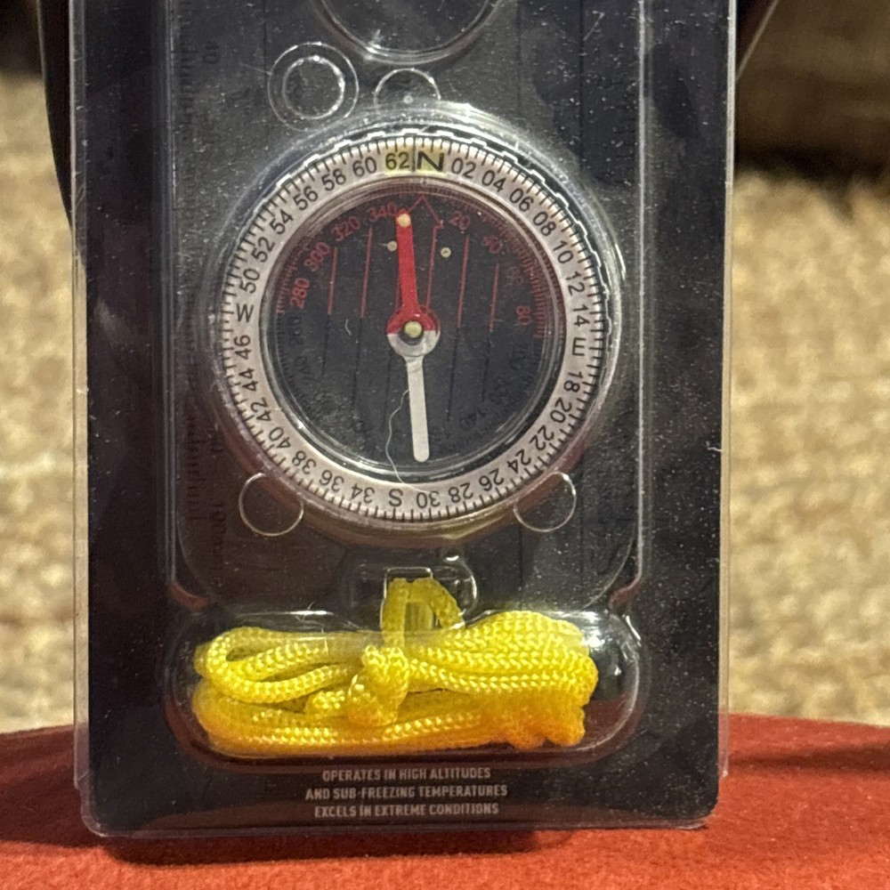 Ready Hour Survival Compass Outdoor Use Navigation Tool Environmental Magnify.