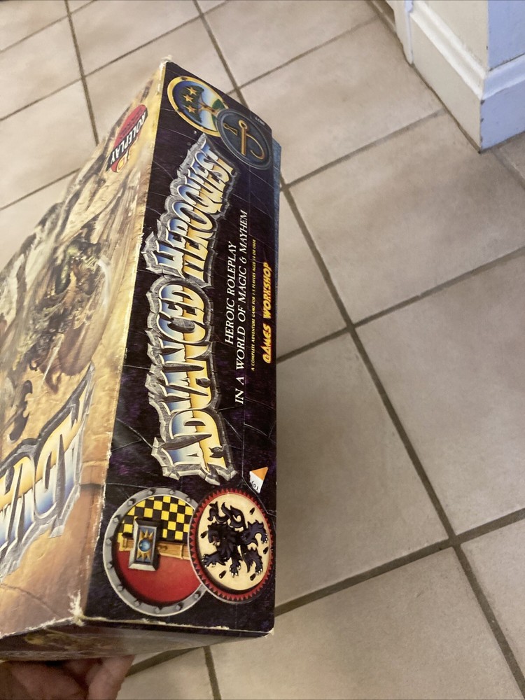 Advanced Heroquest Boardgame RPG Games Workshop 1990 (Mostly Complete) READ