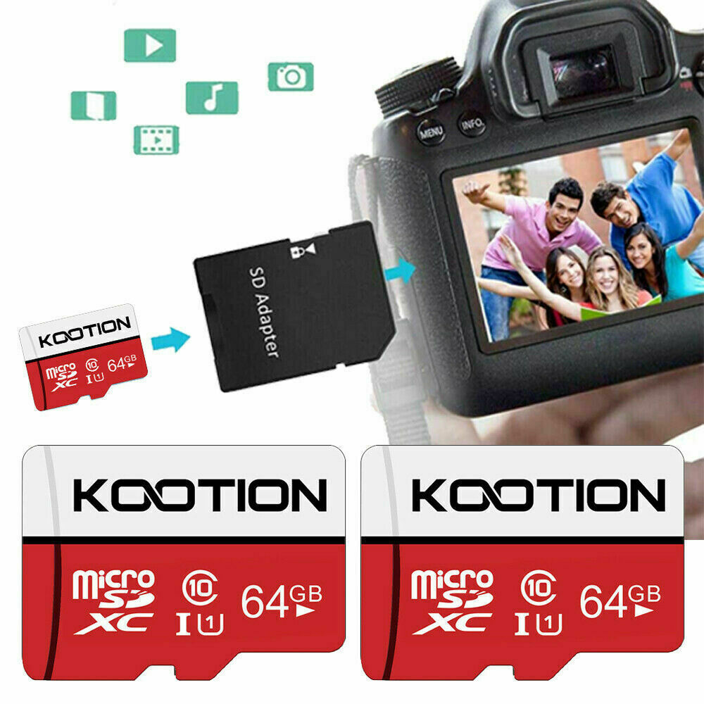 10Pack 64GB Micro SD Card Memory Card SDXC Class 10 TF Flash Card For Camera