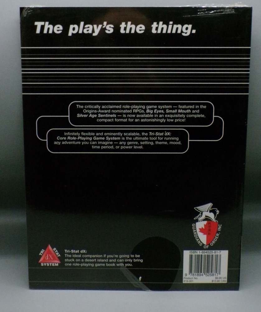 Tri Stat DX Core Role Playing System SEALED sourcebook SHRINKWRAP rpg game book